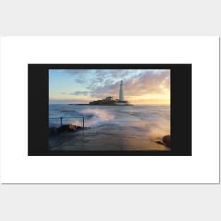 St Marys Lighthouse Whitley Bay Posters and Art